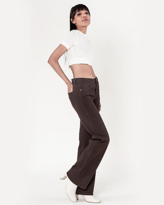Blugi maro dama Evazati Nina Carter P080-79 M10 [4]