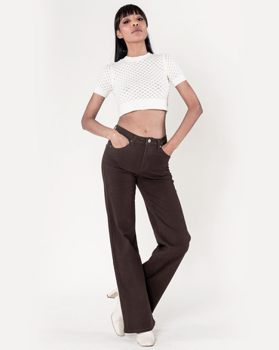 Blugi maro dama Evazati Nina Carter P080-79 M10