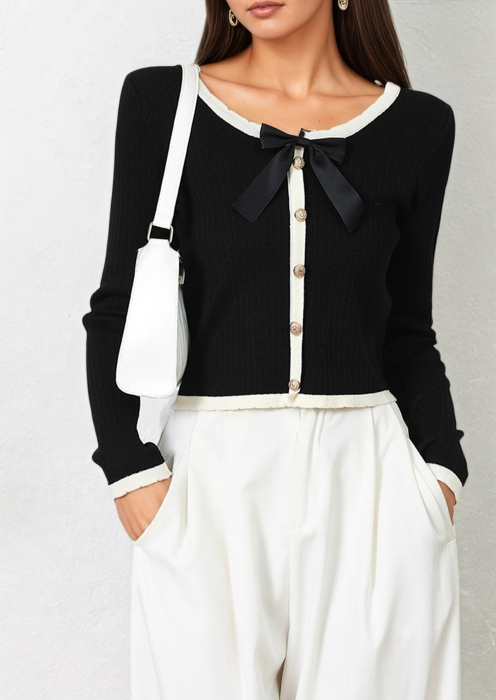 Bluza crop in culori contrastante Z-116 M9