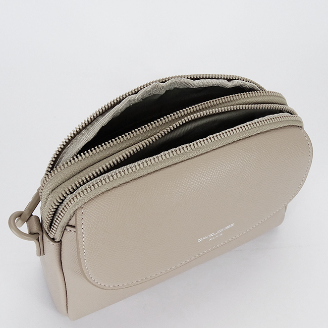 Borseta bej inchis crossbody David Jones Paris CM8330 15 [8]