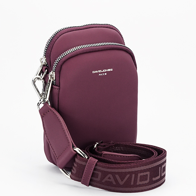 Borseta bordeaux crossbody David Jones Paris CM6906 M0