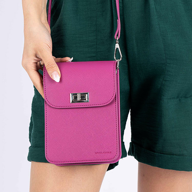 Borseta fucsia crossbody David Jones Paris CM6986 07