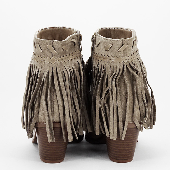 Botine cu franjuri bej inchis  9575 115 [4]
