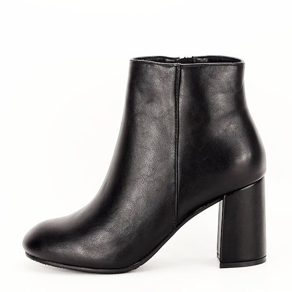 Botine negre cu toc mediu Simina 116