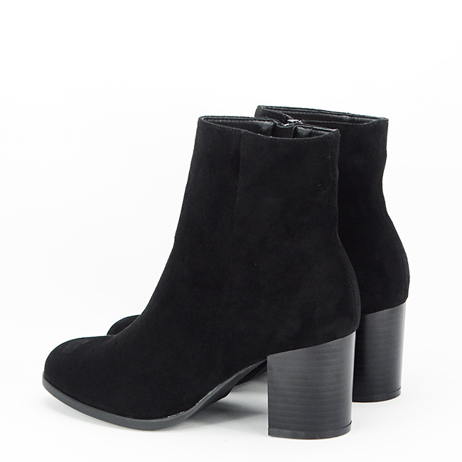 Botine negre elegante cu toc DQY8253 116 [3]