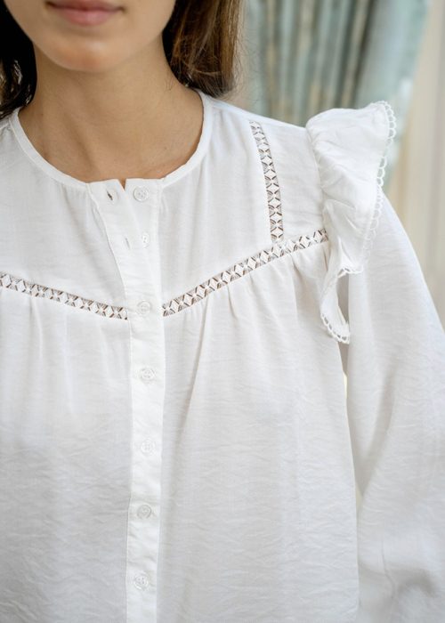 Camasa alba cu volanase YD507245 M9 [2]