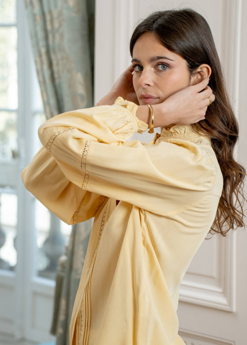 Camasa galbena cu perforatii englezesti 5099 M9 [5]