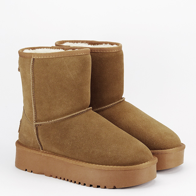 Cizme camel din piele naturala NN610 114 [6]