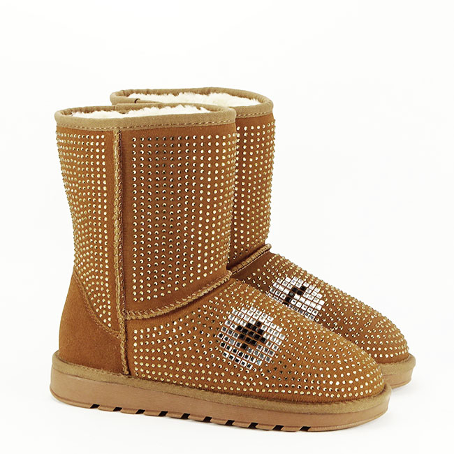 Cizme camel din piele naturala W8008 113 [2]
