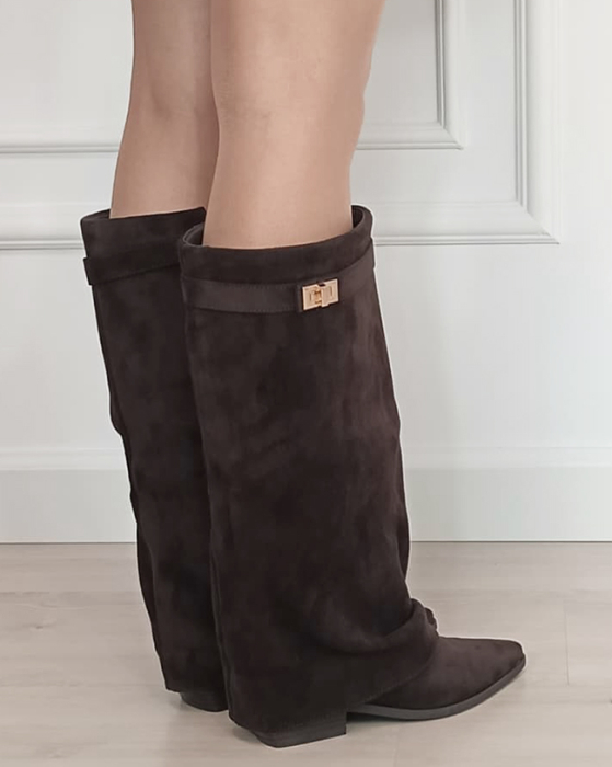 Cizme dama lungi maro 2596A-1 19 [5]