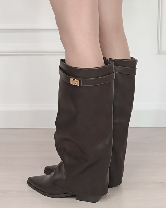 Cizme dama lungi maro 2596A 113 [3]