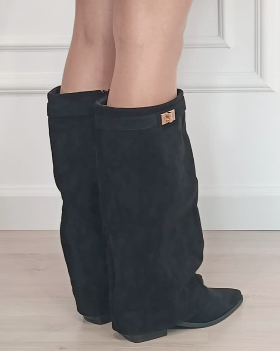 Cizme dama lungi negre 2596A-1 19 [5]