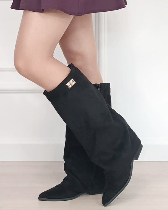 Cizme dama lungi negre 2596A-1 19 [2]
