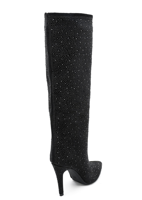 Cizme negre cu strasuri 72527A 110 [5]