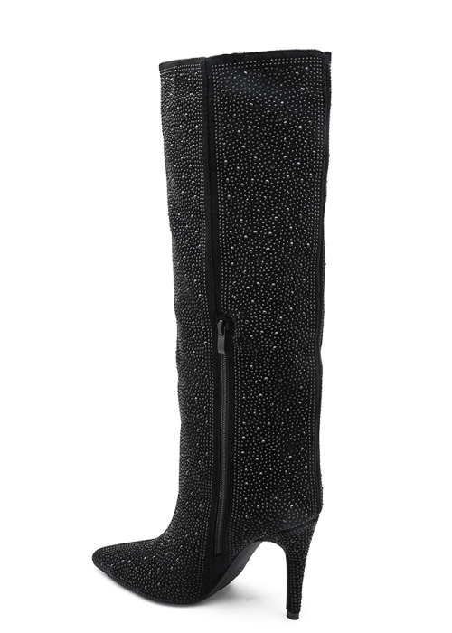 Cizme negre cu strasuri 72527A 110 [4]