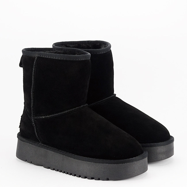 Cizme negre din piele naturala NN610 114 [6]