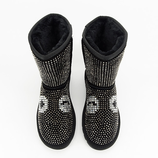 Cizme negre din piele naturala W8008 112 [6]