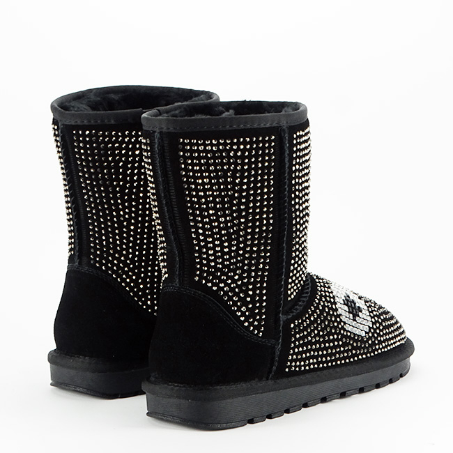 Cizme negre din piele naturala W8008 112 [4]