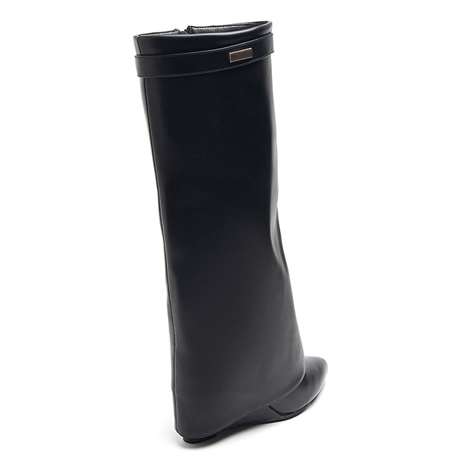 Cizme cu platforma negre elegante 9623A 116 [4]