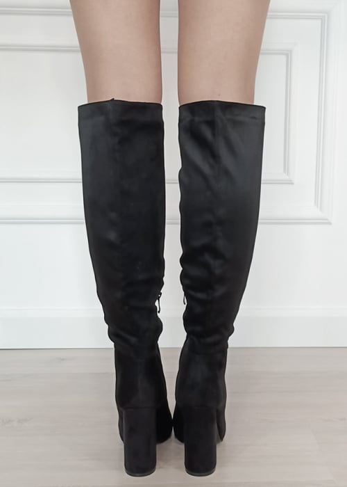 Cizme negre elegante cu toc comod 5675 117 [5]