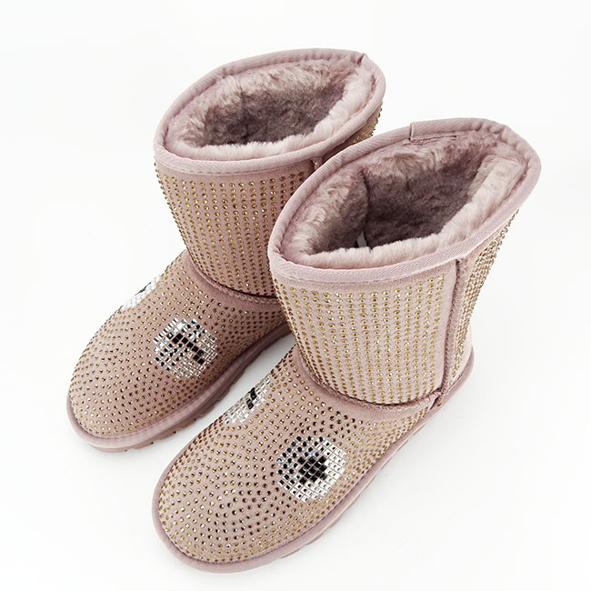 Cizme roz din piele naturala W8008 113 [5]