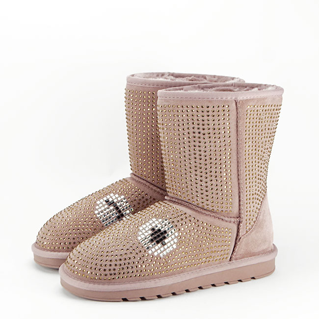 Cizme roz din piele naturala W8008 113 [2]