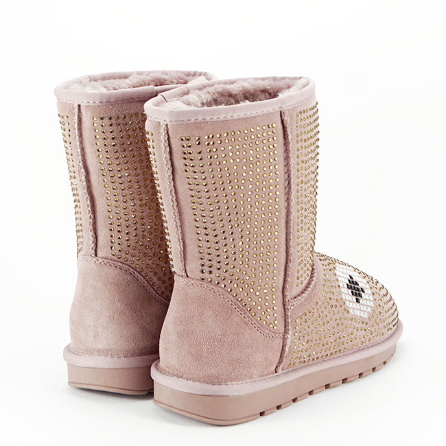 Cizme roz din piele naturala W8008 113 [6]
