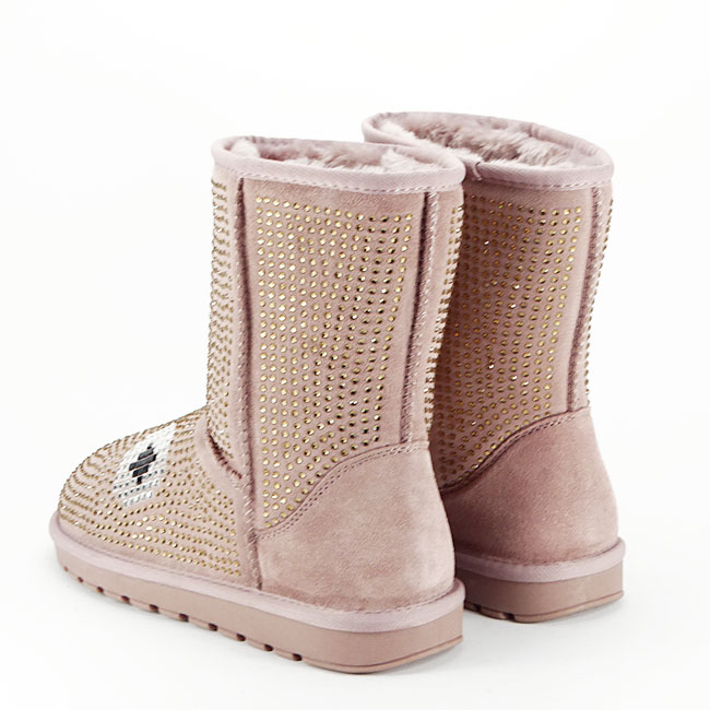 Cizme roz din piele naturala W8008 113 [9]