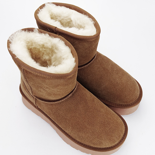 Cizme scurte camel din piele naturala W5825 110 [6]