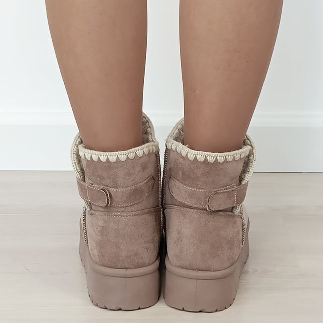 Cizme scurte kaki imblanite DAY9058 116 [4]