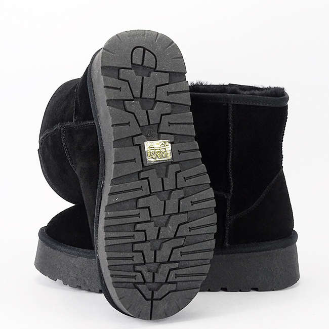 Cizme scurte negre din piele naturala W5825 110 [8]