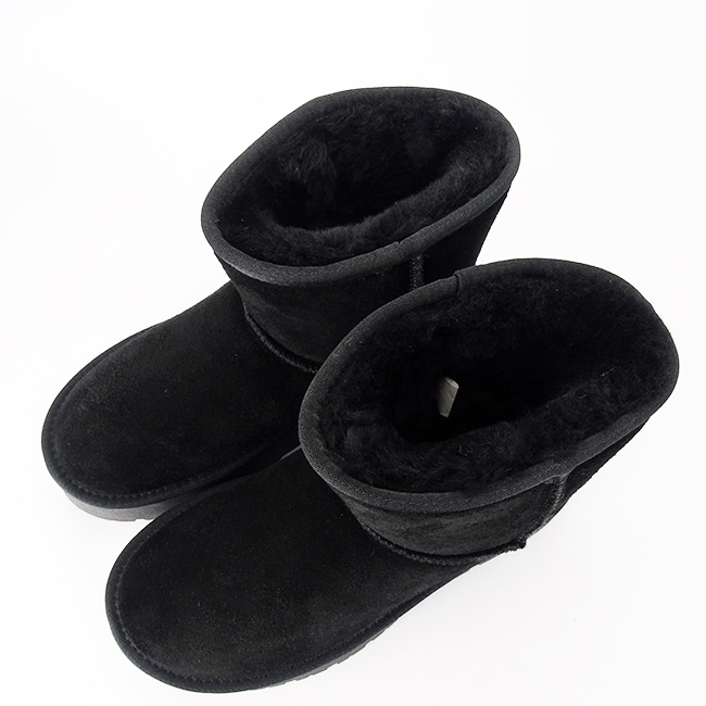 Cizme scurte negre din piele naturala W5825 110 [7]