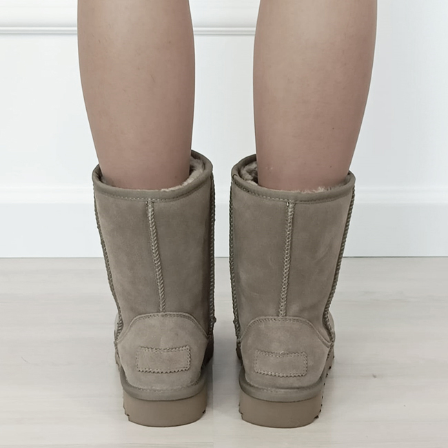 Cizme taupe din piele naturala L7830. 111 [4]