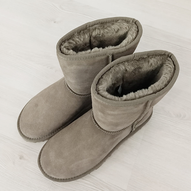 Cizme taupe din piele naturala L7830. 111 [8]