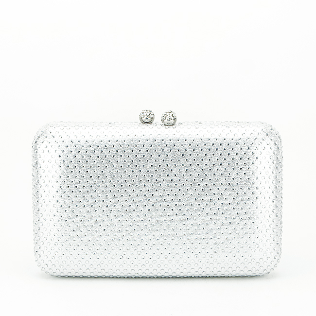 Clutch argintiu cu pietricele 6157 05 [4]