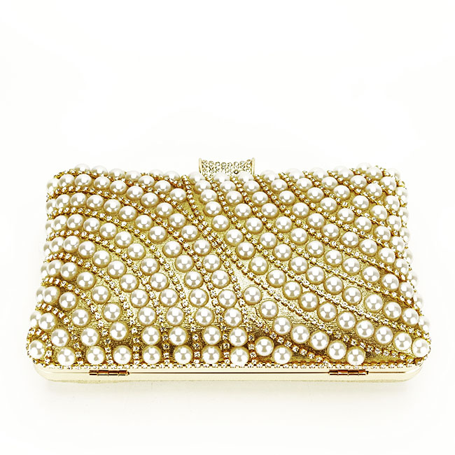 Clutch auriu cu strasuri BYH-802 05 [5]