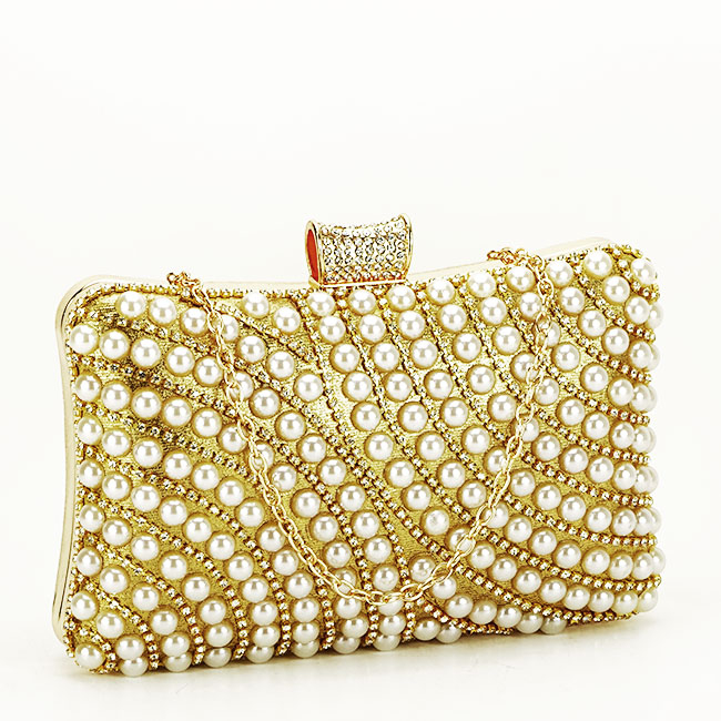 Clutch auriu cu strasuri BYH-802 05 [2]