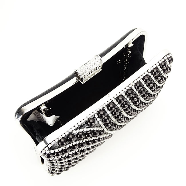 Clutch cu strasuri BYH-802 05 Negru [7]