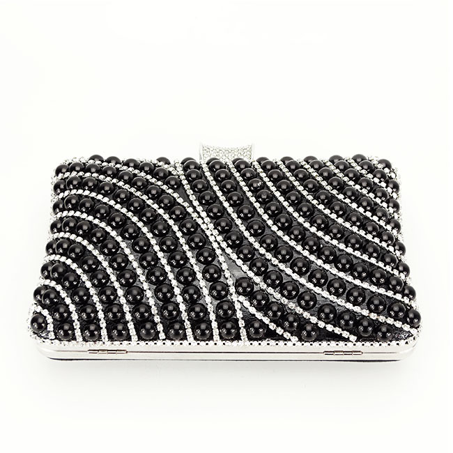 Clutch cu strasuri BYH-802 05 Negru [4]