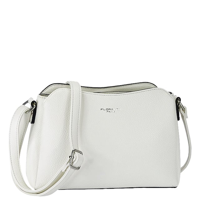 Geanta alba casual FloraCO Paris F2516 M9