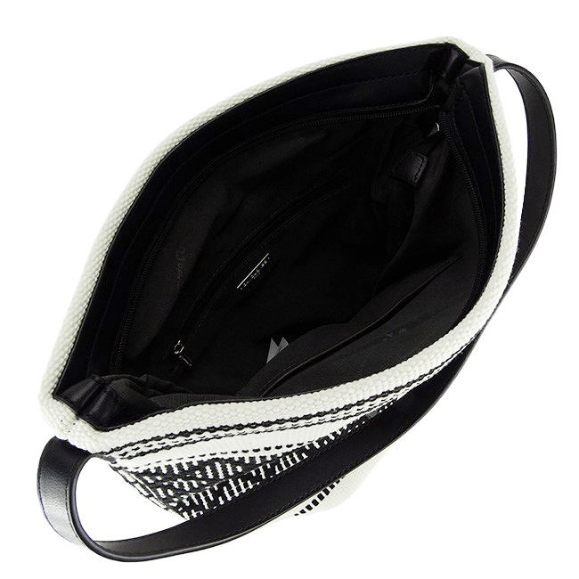 Geanta alba cu model traditional negru 6957-1 15 [8]