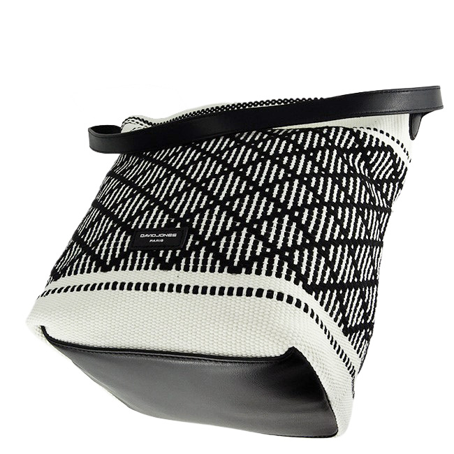 Geanta alba cu model traditional negru 6957-1 15 [6]