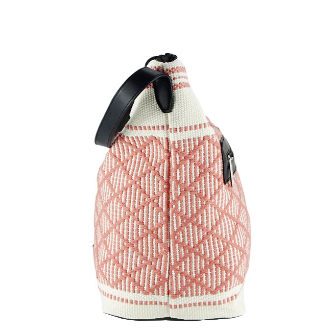 Geanta alba cu model traditional roz 6957-1 15 [4]