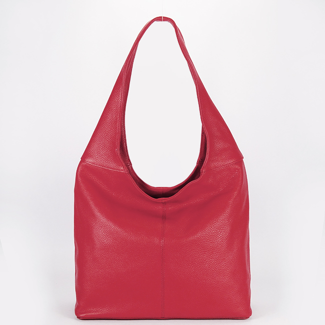 Geanta rosie din piele naturala 8924 127