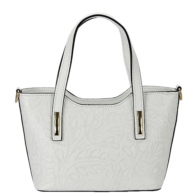 Geanta alba din piele naturala 8904 131 [5]