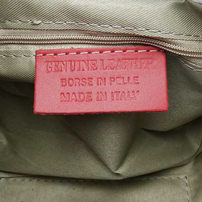 Geanta alba din piele naturala cu imprimeu floral 8904 131 [10]