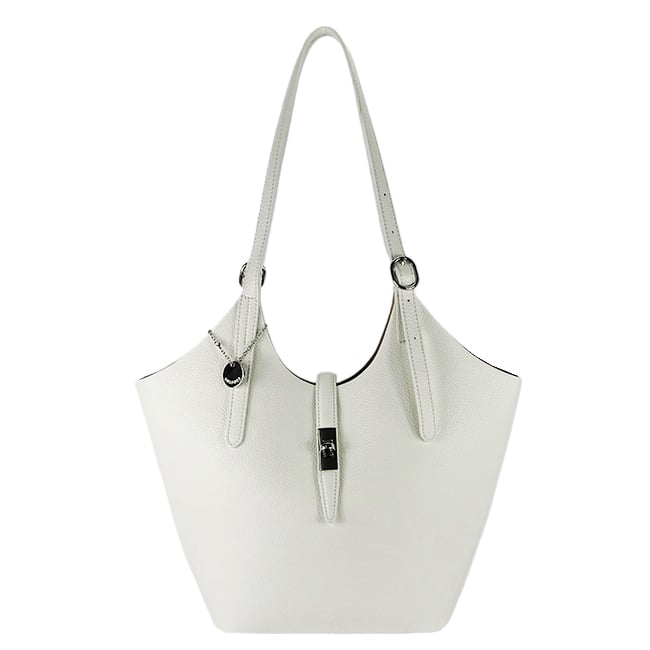 Geanta alba mare cu borseta detasabila DIANACO DTL706-3 16