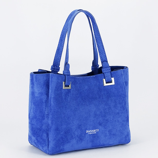 Geanta albastra din velur DIANA&CO DHJ929-2 M13 [3]