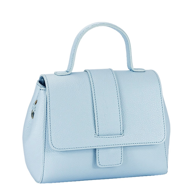 Geanta albastru deschis din piele naturala 1047 123 [2]