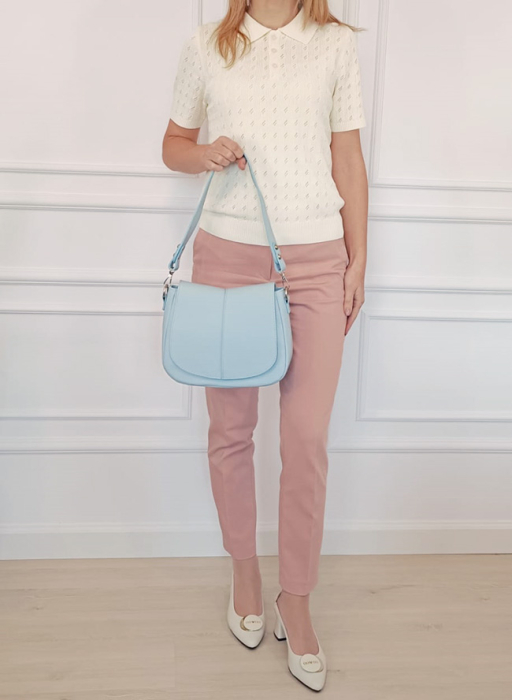 Geanta albastru deschis din piele naturala 8960 123 [2]